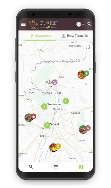 Termelői térkép · mobil eszközökön is